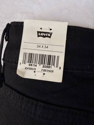 Levis 726 Flare Jeans 34 Women 34x34 Black Mid Rise Levi’s New NWT
