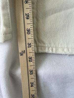 Levis 501 ‘90s Womens Jeans 30 30x32 White Ivory Button Fly Original New