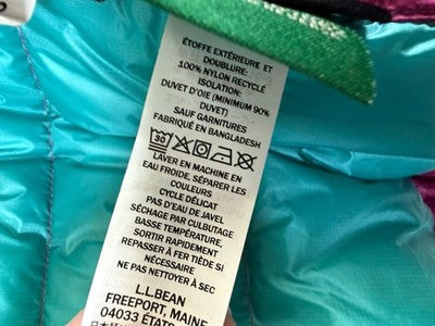 LL Bean 850 Down Jacket Womens Small Fuschia Pink Down Puffer Coat