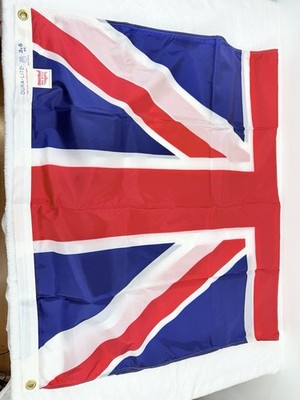 Vintage Dettra Flag 3x5 UK United Kingdom Great Britain Made In USA Nylon