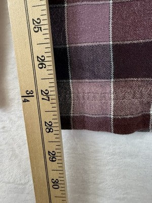 LL Bean XS Pajama Pants Womens Purple Plaid Flannel
