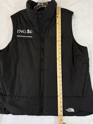 The North Face Puffer Vest Womens XXL ING Finance Company Logo Black