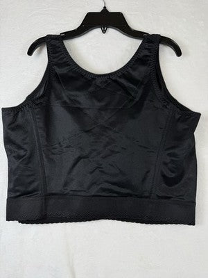 Comfort Choice Longline Bra 48B Black Posture Wireless Front Closure Lot 2 Lace