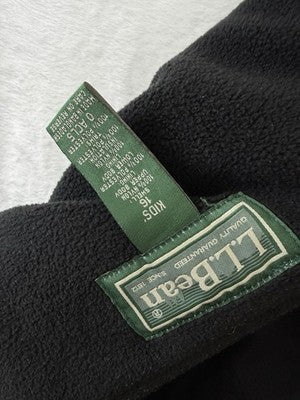 LL Bean Kids Snow Pants 16 XL Black Bibs Winter Ski Boys Girls
