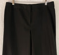 Lafayette 148 New York Pants 10 Black Straight Leg Cotton Blend