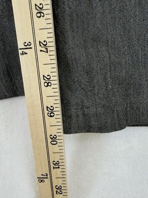 Lee Womens Pants 18 Short Gray Flex Motion Mid Rise Straight Leg
