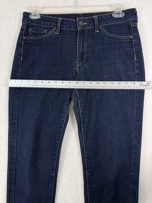 MNG By Mango Jeans Size 10 EU 42 Dark Blue Dinah Skinny Minimalist Womens