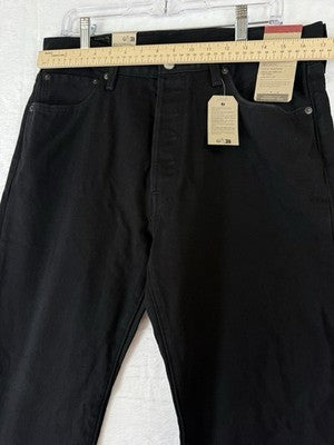 Levis 501 Jeans 34x32 Button Fly Black 100% Cotton Denim Levi’s New NWT