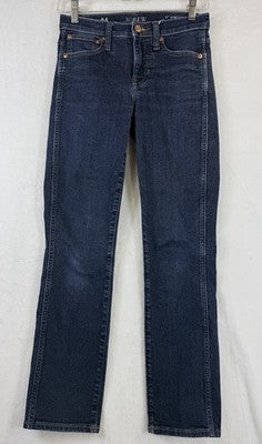 J Crew 9” Vintage Slim Straight Jeans 24 Blue Denim Womens