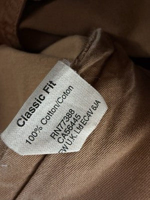 J Crew Sun Faded Pants Mens 32x30 Classic Fit Chinos Brown 100% Cotton