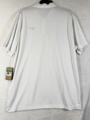 Nike Court Dri Fit Tennis Polo Mens XL White Embroidered Short Sleeve Shirt New