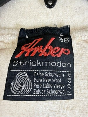 Arber Strickmodern Jacket 36 Boiled Wool Blazer *FlawRead