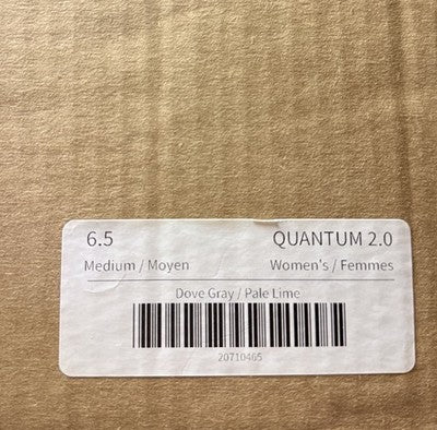 Kuru Shoes Womens 6.5 Quantum 2 Dove Gray Plantar Fasciitis Sneakers New