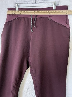 Columbia Savanna Hill Hybrid Joggers Large Womens Pants Burgundy Red