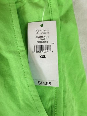Gap Fit Running Shorts XXL Petite Womens Lime Green High Rise Brief Liner New