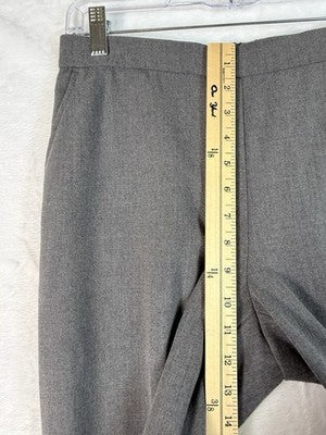 Briggs New York Pants 8 Petite Back Elastic Waist Gray 8P Pull On Womens