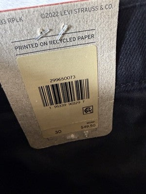 Levis Jean Shorts Women 30 Black Mid Rise 5” Roll Cuff Denim New NWT