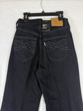 Levis Ribcage Bell Jeans 26 Black High Rise Jeans 26x30 Bell Bottom New NWT