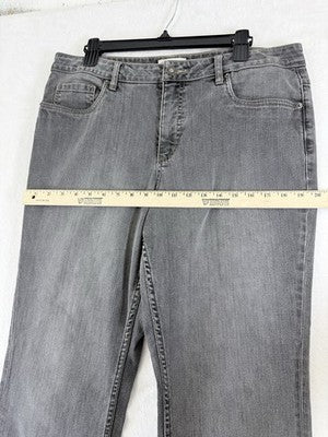 Coldwater Creek Jeans 16 Gray Bootcut Womens