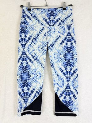 Victorias Secret Sport Leggings Small Knockout Crop Blue Workout Gym Victoria