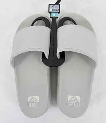Reef Sandals Women 8 New Cushion Gray Bondi Bay Slides