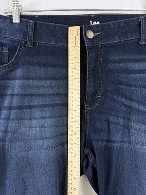 Riders by Lee Jeans 22W Indigo Womens Midrise Bootcut Dark Blue Plus Size