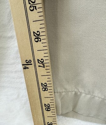 LL Bean Womens Pants 16 Chinos Khakis Tan Beige High Rise Pleated 90s Vintage