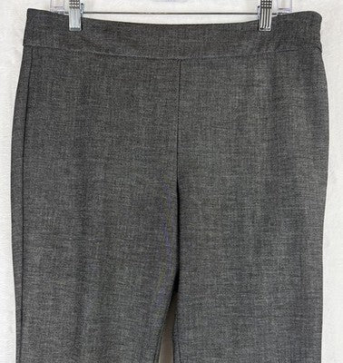 Talbots Chatham Ankle Pants 10 Gray Womens Side Zip High Rise
