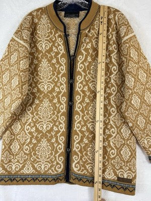 Dale Of Norway Cardigan Sweater Medium 100% Wool Womens *FlawRead