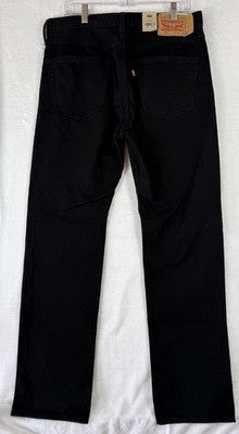 Levis 501 Jeans 34x32 Button Fly Black 100% Cotton Denim Levi’s New NWT