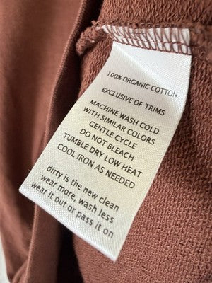 Toad & Co Dress Medium Follow Through Hooded Hoodie Long Sleeve Rust Sweatshirt