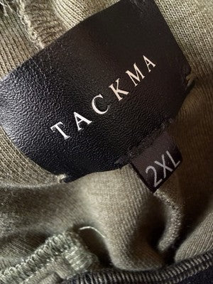 Tackma 2XL Joggers Pants Green Knit Hip Hop Streetwear Sweatpants Mens