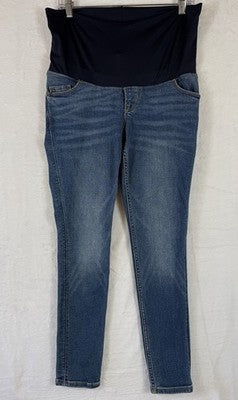 Old Navy Maternity Jeans 4 Short Full Panel Skinny Blue Womens