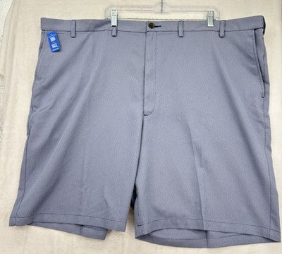 Haggar Cool 18 Pro Shorts 52 Blue Mens Big And Tall 10.5” New NWT