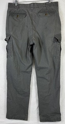 LL Bean Tropic Weight Cargo Pants 33x29 Gray Classic Fit *FlawRead