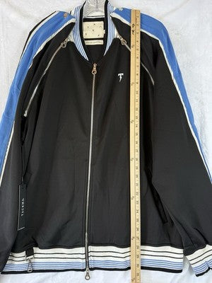 Tackma Jacket 2XL Mens Black Hip Hip Streetwear Zip Off Sleeves New NWT