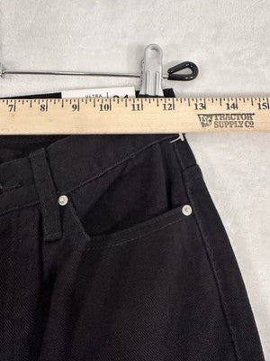 PacSun Jeans 24 Ultra High Rise Slim Black Embroidered Butterflies Womens NEW