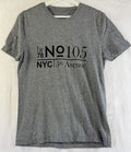 Banana Republic Tee Men Medium Gray Short Sleeve T Shirt Graphic NYC