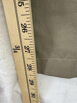 LL Bean Bayside Pants Womens 16 Ultra High Rise Comfort Waist Tan Brown Khakis