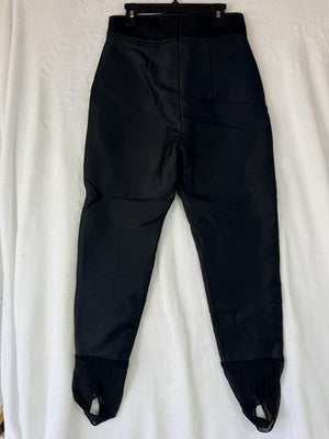 Obermeyer Ski Pants Women 10 Vintage High Waist Black Wool Blend Snow