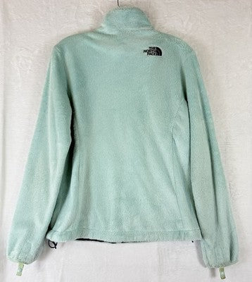 The North Face Osito Fleece Jacket Medium Seafoam Green Plush Full Zip Womens
