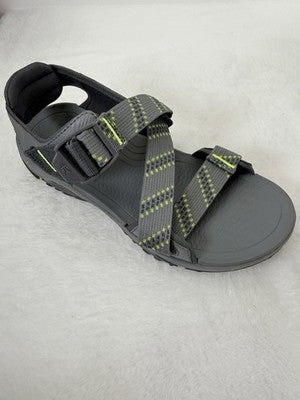 Kuru Mens Sandals 9 Current Gray Shoes Hiking Plantar Fasciitis New