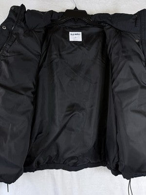 Old Navy Puffer Jacket 2x Black Plus Size Womens New NWT