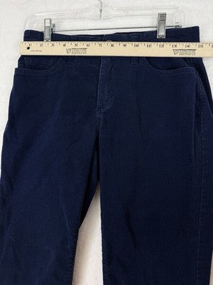 At Johns Bay Corduroy Pants 6 Blue Straight Leg Womens Cotton Stretch