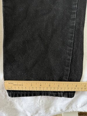Vintage LL Bean Jeans 18 Tall Womens Black 90s High Rise Denim Cotton Hipster