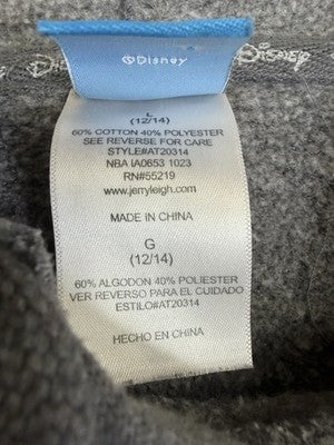 Disney Minnie Mouse Hoodie Womens Large Gray Sweatshirt