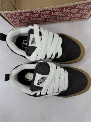 Vans Knu School 4 Mens 5.5 Womens Shoes Dark Brown Suede Leather Sneakers New