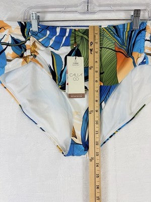 Calia Swim Bottom XXL Adjustable Tie Front Floral Women Tankini Swimwear New NWT