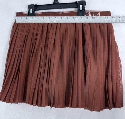 Calia By Carrie Underwood Large Tennis Skort Pleated Skirt Womens Brown NWT