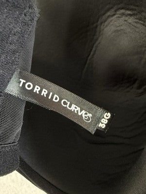 Torrid Bra 38G Black Balconette Lightly Lined Smooth Curve Womens